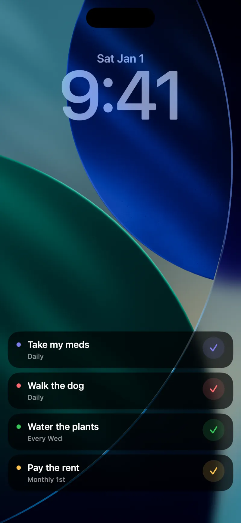 Linger screen