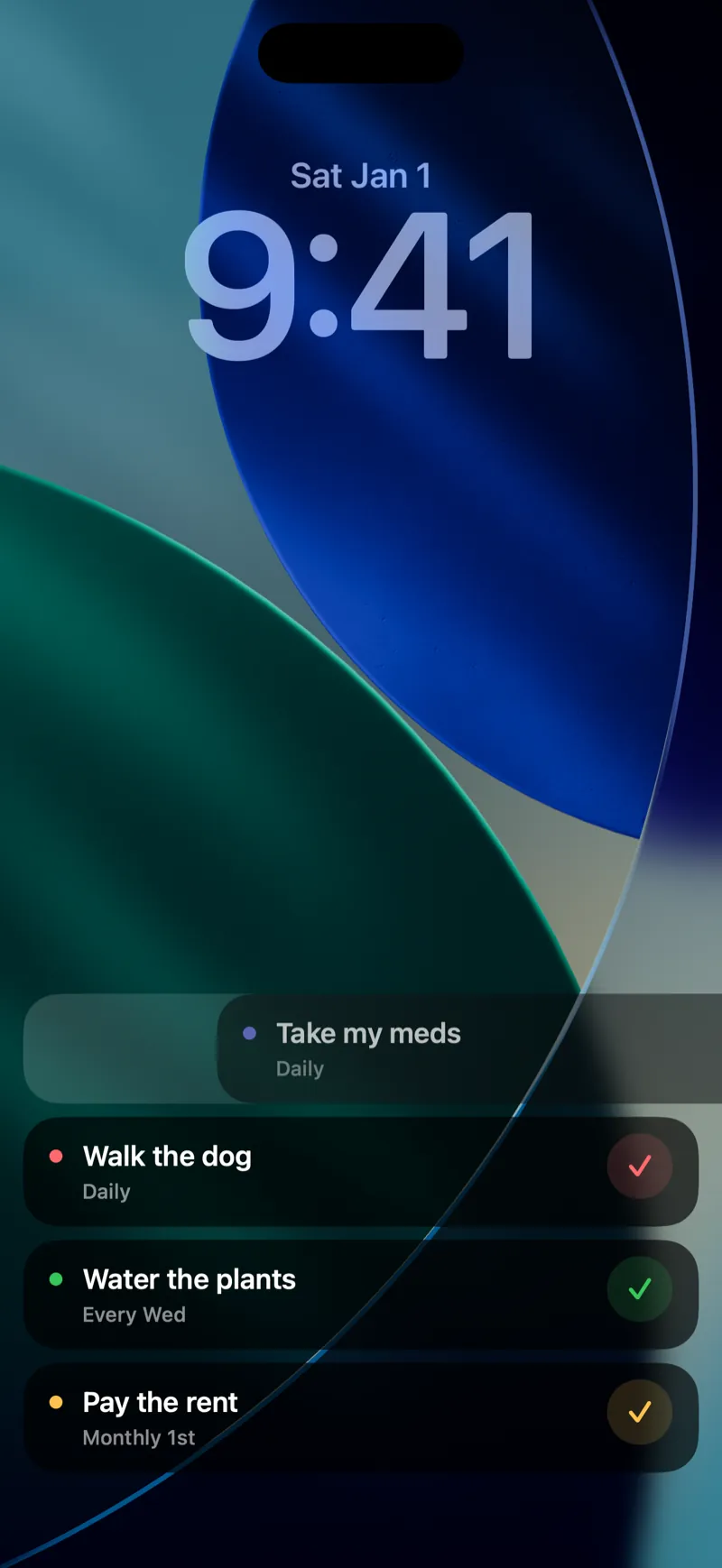 Linger: One swipe, without unlocking.